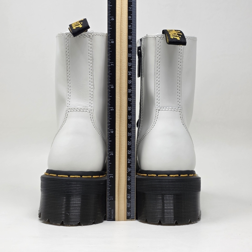 Dr Martens Jadon White Leather Ankle Platform Boots Men Size US 6 Women 7 New - Picture 11 of 11